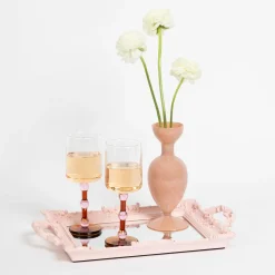 GigiandTom Aphrodite Milk Glass Vase Pink| Vases & Planters