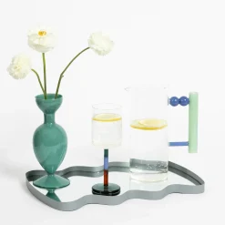 GigiandTom Apollo Milk Glass Vase Green| Vases & Planters