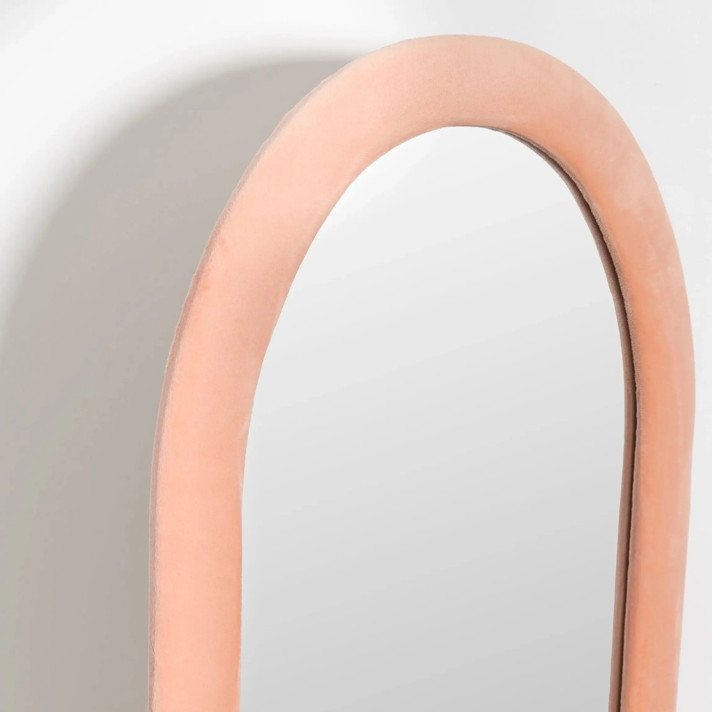 GigiandTom Archway Velvet Full Length Mirror Peach| Furniture, Mirrors & Lighting