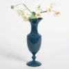 GigiandTom Astora Milk Glass Vase Navy| Vases & Planters