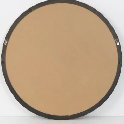GigiandTom Bamboo Round Wooden Wall Mirror Gold| Furniture, Mirrors & Lighting