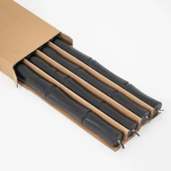 GigiandTom Bamboo Taper Candle 4 Pack Black| Candles & Candle Holders