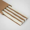 GigiandTom Bamboo Taper Candle 4 Pack White| Candles & Candle Holders