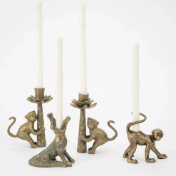 GigiandTom Bamboo Taper Candle 4 Pack White| Candles & Candle Holders