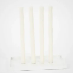 GigiandTom Bamboo Taper Candle 4 Pack White| Candles & Candle Holders