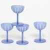 GigiandTom Bandeau Shot Glass Set of 4 Blue| Drink & Barware