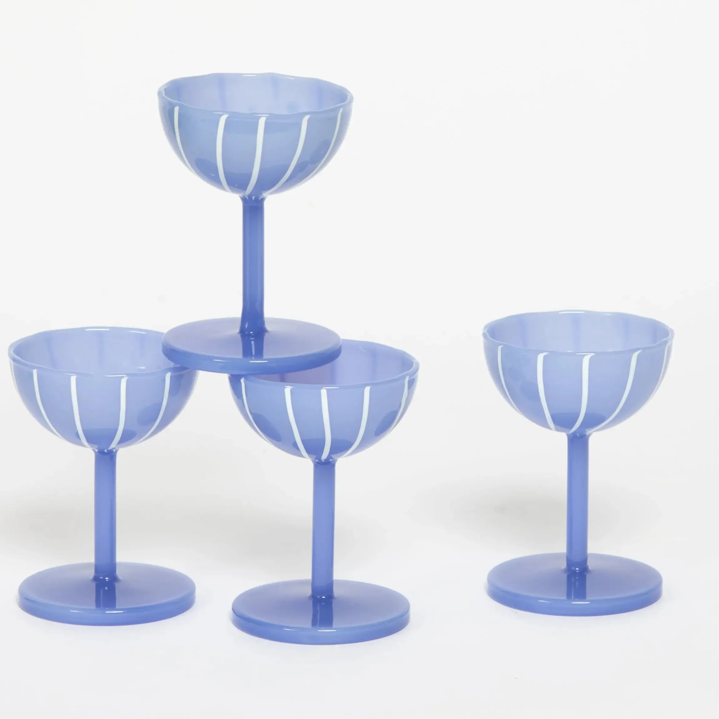 GigiandTom Bandeau Shot Glass Set of 4 Blue| Drink & Barware