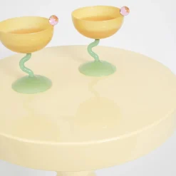 GigiandTom Beaded Lacquered Side Table Off White| Furniture, Mirrors & Lighting