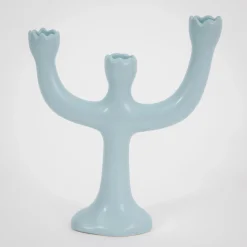 GigiandTom Bluebell Ceramic Taper Candle Candelabra| Candles & Candle Holders