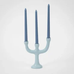 GigiandTom Bluebell Ceramic Taper Candle Candelabra| Candles & Candle Holders