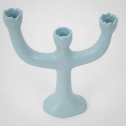 GigiandTom Bluebell Ceramic Taper Candle Candelabra| Candles & Candle Holders