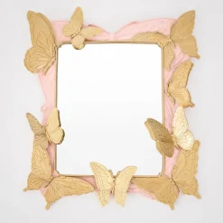 GigiandTom Blushing Butterflies Resin Wall Mirror| Furniture, Mirrors & Lighting