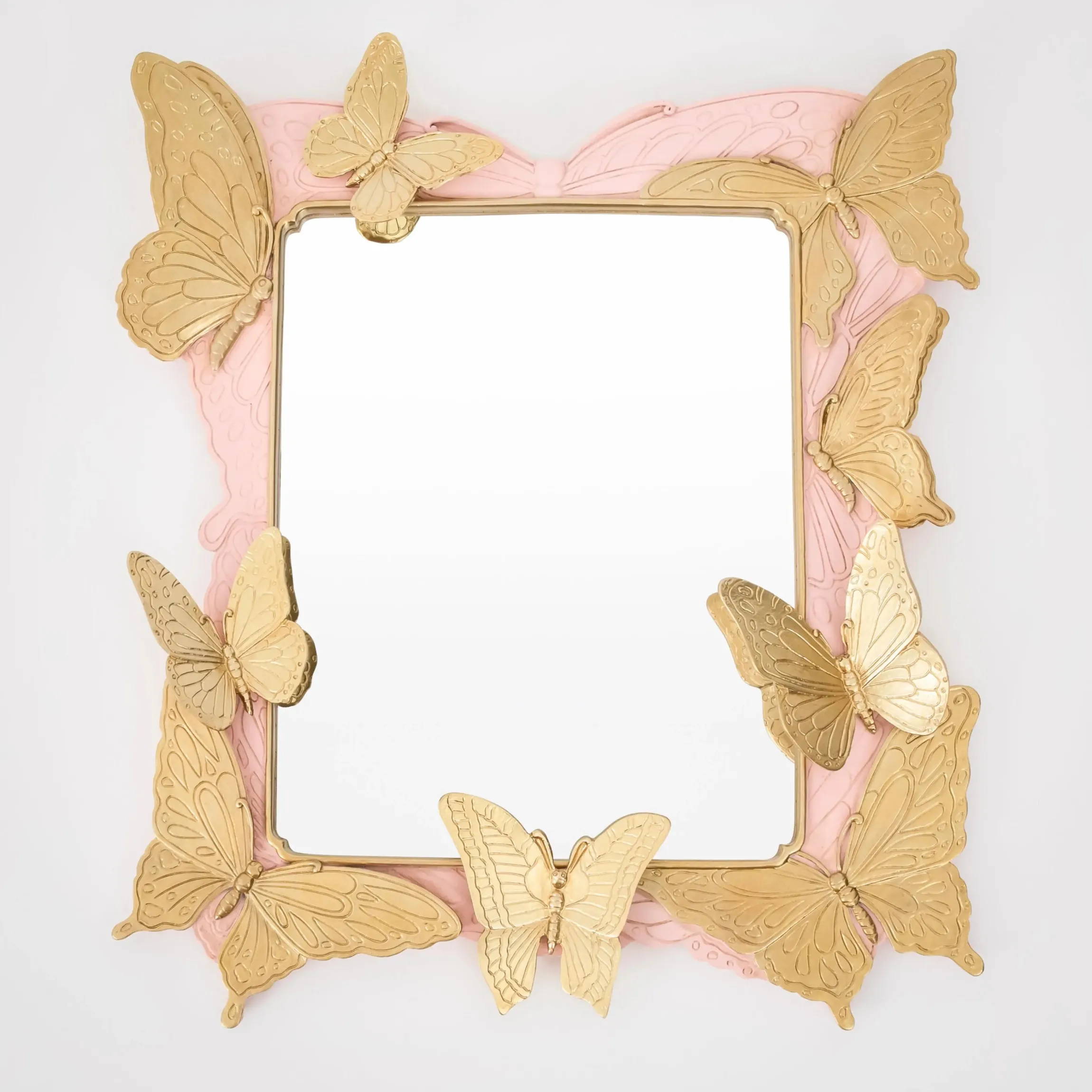 GigiandTom Blushing Butterflies Resin Wall Mirror| Furniture, Mirrors & Lighting