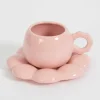 GigiandTom Botanica Ceramic Tea Cup & Saucer Pink| Kitchen & Dining