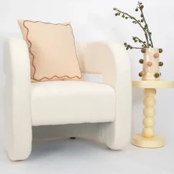 GigiandTom Boucle Club Chair Off White| Furniture, Mirrors & Lighting