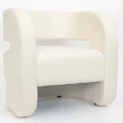 GigiandTom Boucle Club Chair Off White| Furniture, Mirrors & Lighting