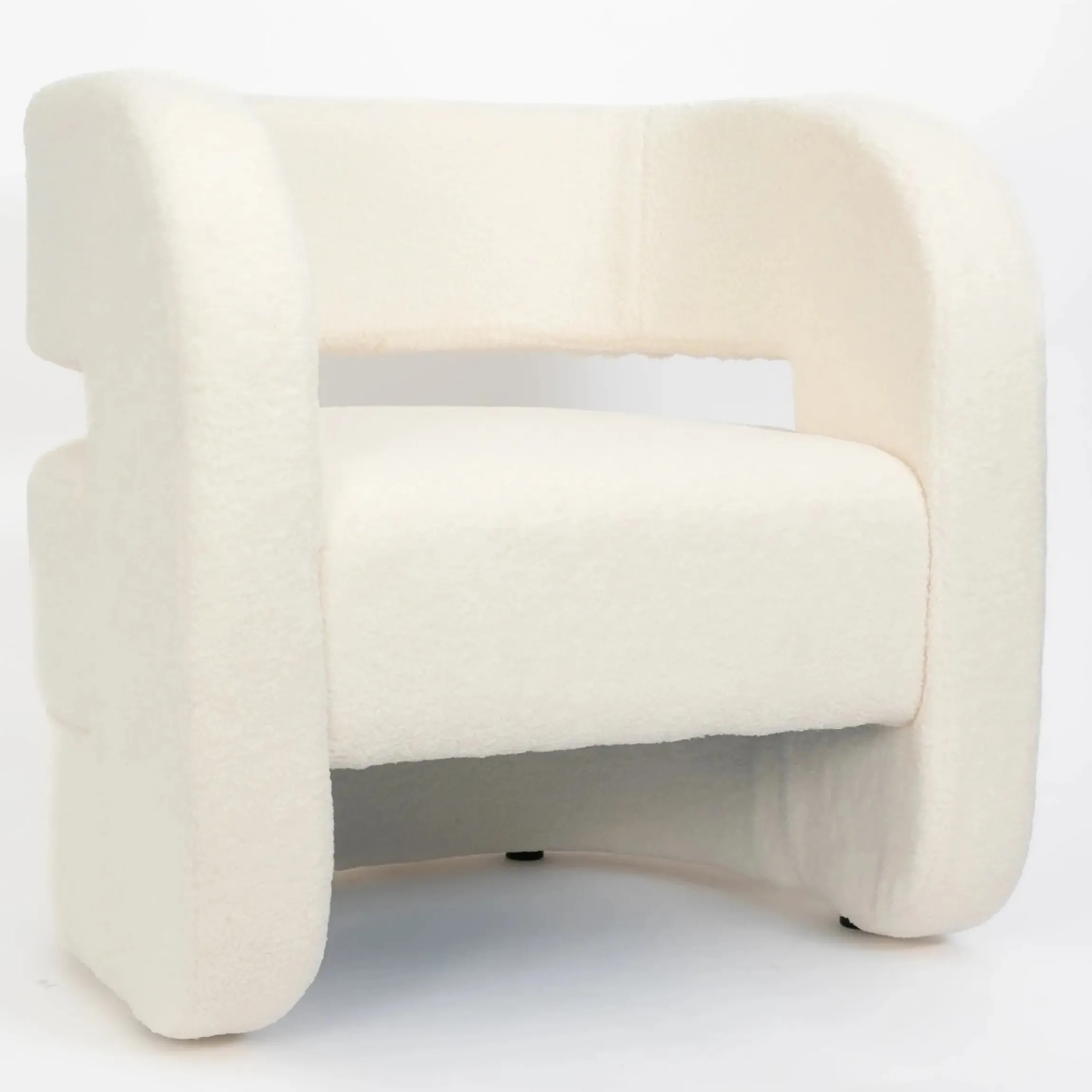 GigiandTom Boucle Club Chair Off White| Furniture, Mirrors & Lighting