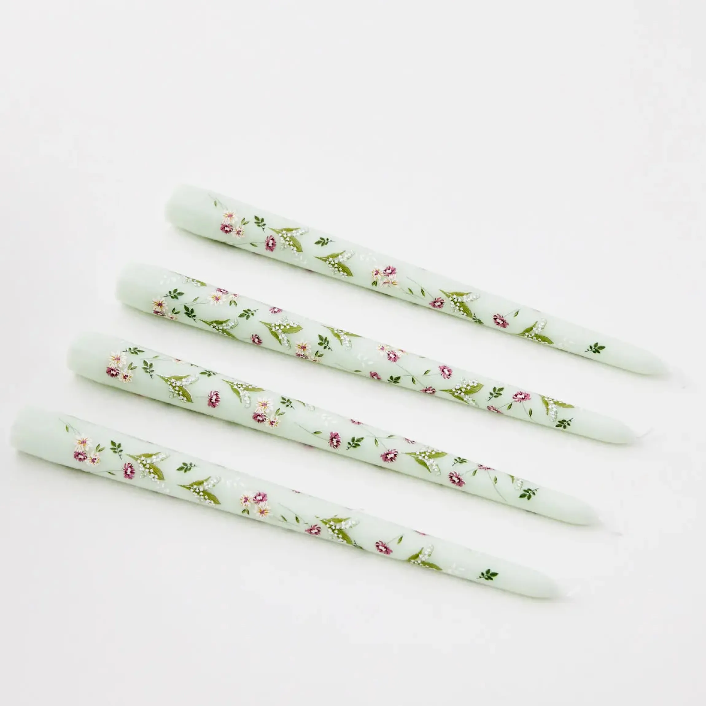 GigiandTom Bouquet Soy Taper Candle 4 Pack Sage| Candles & Candle Holders