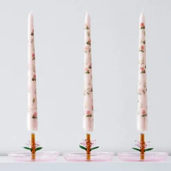 GigiandTom Bouquet Soy Taper Candle 4 Pack Pink| Candles & Candle Holders