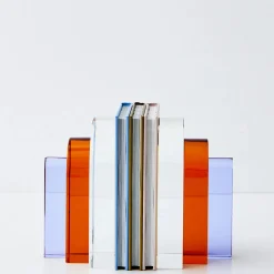 GigiandTom Bow Crystal Bookends Amber Purple| Decor