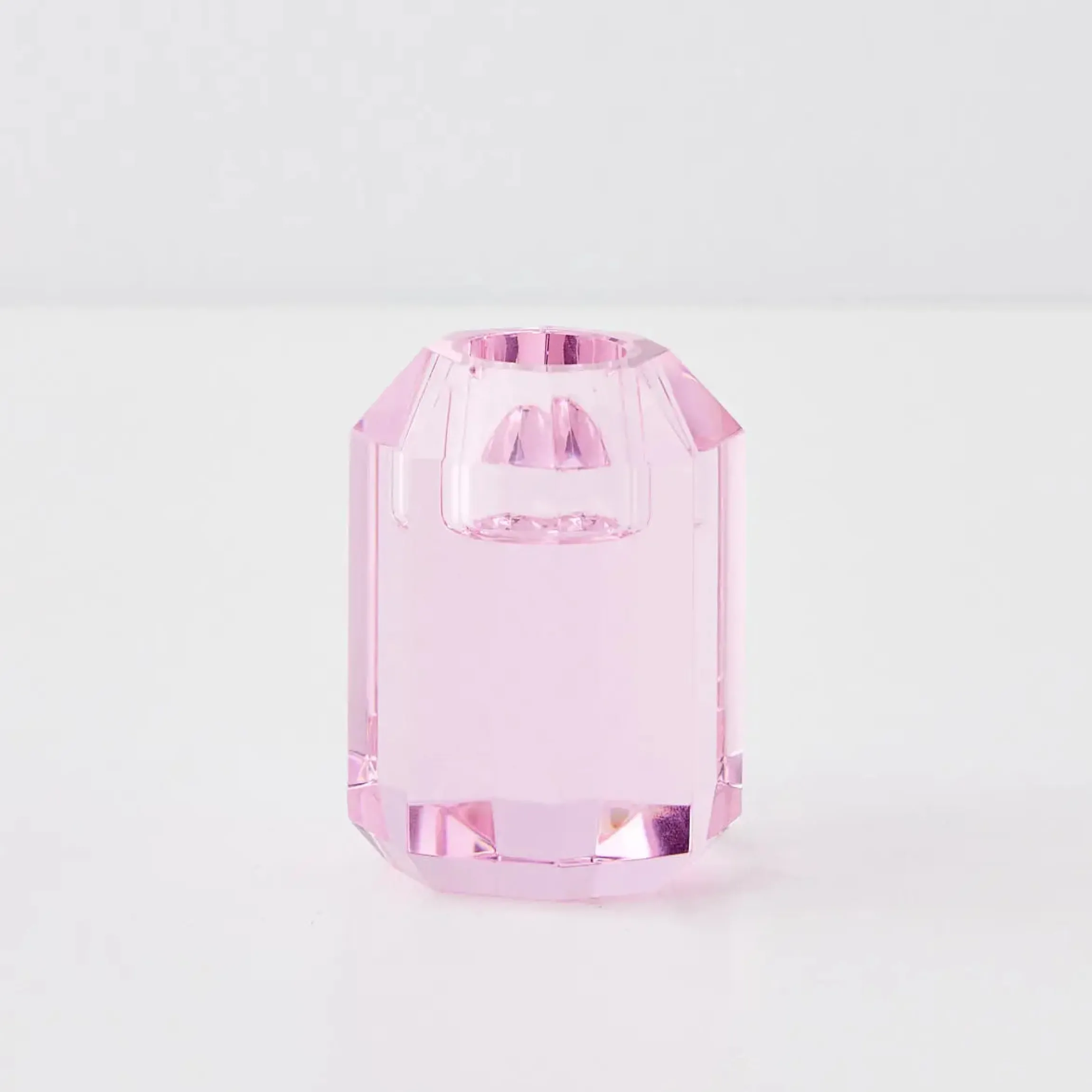 GigiandTom Briolette Crystal Taper Candle Holder Pink| Candles & Candle Holders