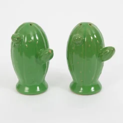 GigiandTom Cactus Cowboy Ceramic Salt & Pepper Shakers| Kitchen & Dining