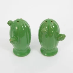 GigiandTom Cactus Cowboy Ceramic Salt & Pepper Shakers| Kitchen & Dining