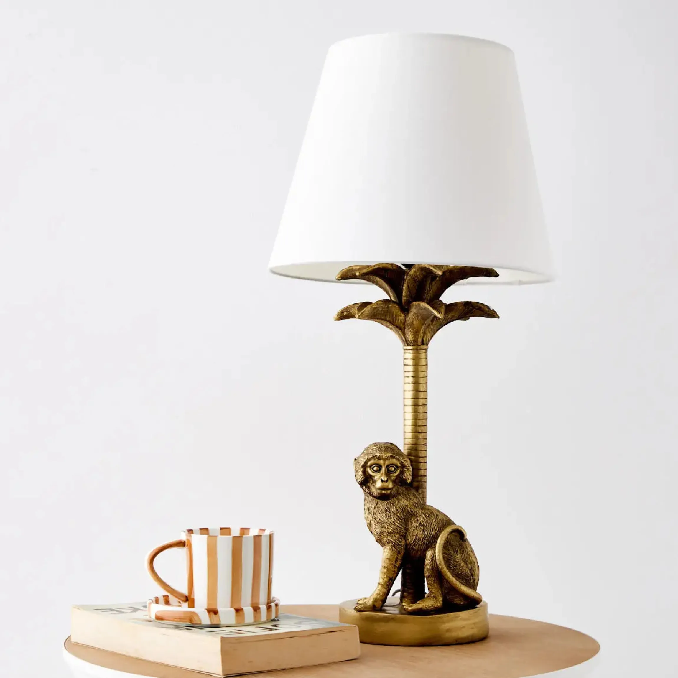 GigiandTom Charlie Chimp Resin Table Lamp Gold| Furniture, Mirrors & Lighting