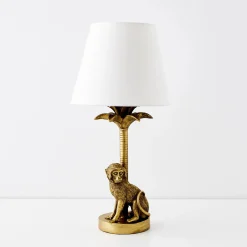 GigiandTom Charlie Chimp Resin Table Lamp Gold| Furniture, Mirrors & Lighting