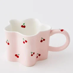 GigiandTom Cherry Ceramic Mug Pink| Pre-order|Kitchen & Dining