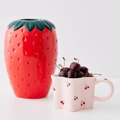 GigiandTom Cherry Ceramic Mug Pink| Pre-order|Kitchen & Dining