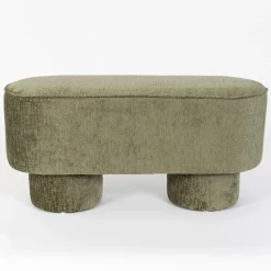 GigiandTom Chubby Chenille Bench Seat Green| Furniture, Mirrors & Lighting
