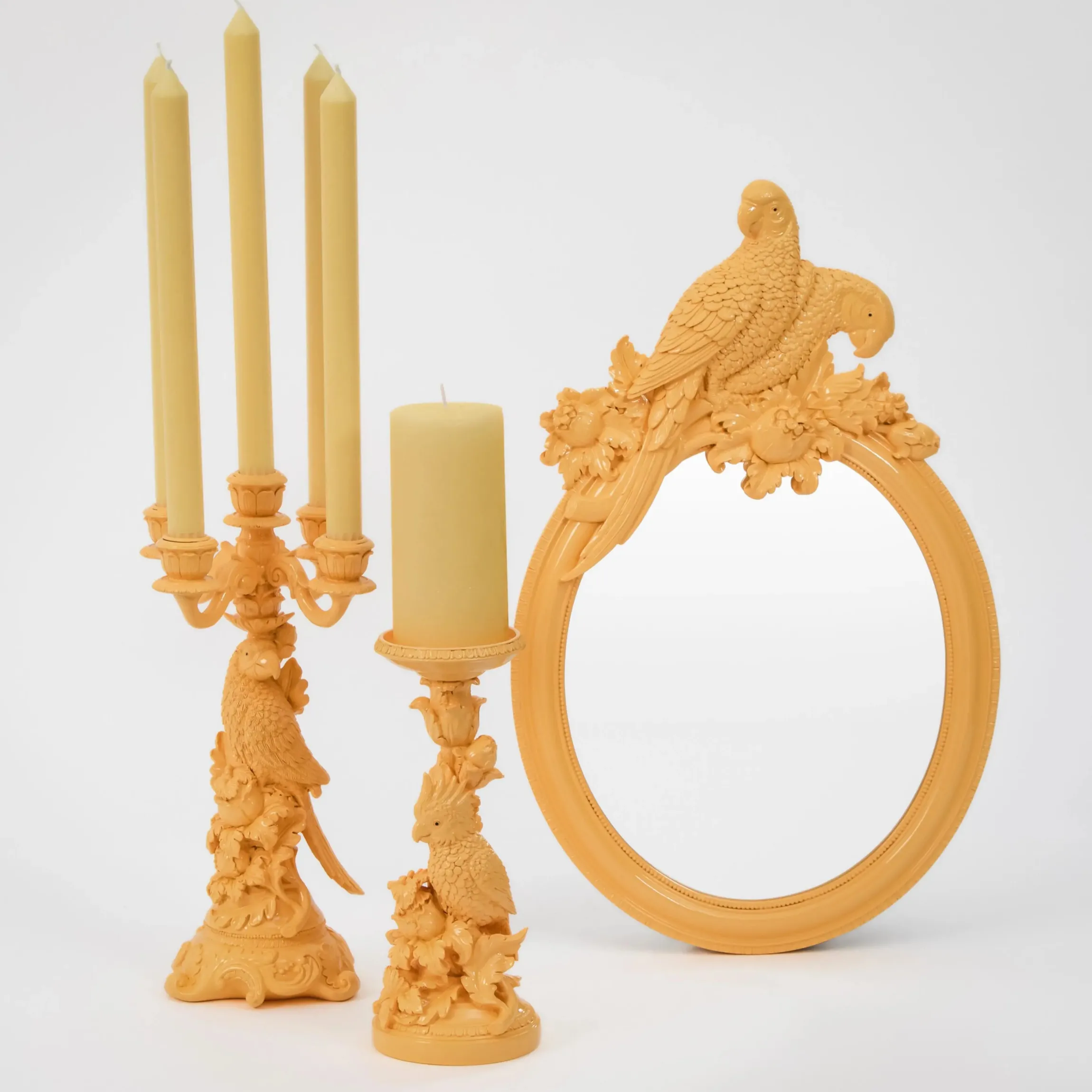 GigiandTom Crested Cockatoo Resin Wall Mirror| Furniture, Mirrors & Lighting