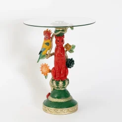 GigiandTom Eclectic Leopard Resin Side Table| Furniture, Mirrors & Lighting