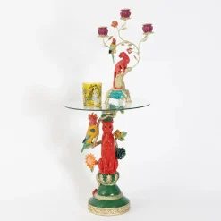 GigiandTom Eclectic Leopard Resin Side Table| Furniture, Mirrors & Lighting
