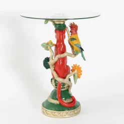 GigiandTom Eclectic Leopard Resin Side Table| Furniture, Mirrors & Lighting