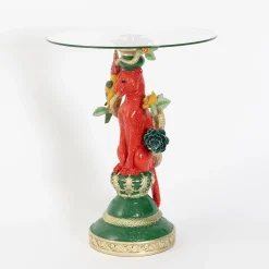 GigiandTom Eclectic Leopard Resin Side Table| Furniture, Mirrors & Lighting