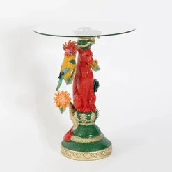 GigiandTom Eclectic Leopard Resin Side Table| Furniture, Mirrors & Lighting