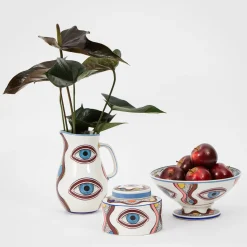 GigiandTom Evil Eye Ceramic Carafe| Kitchen & Dining