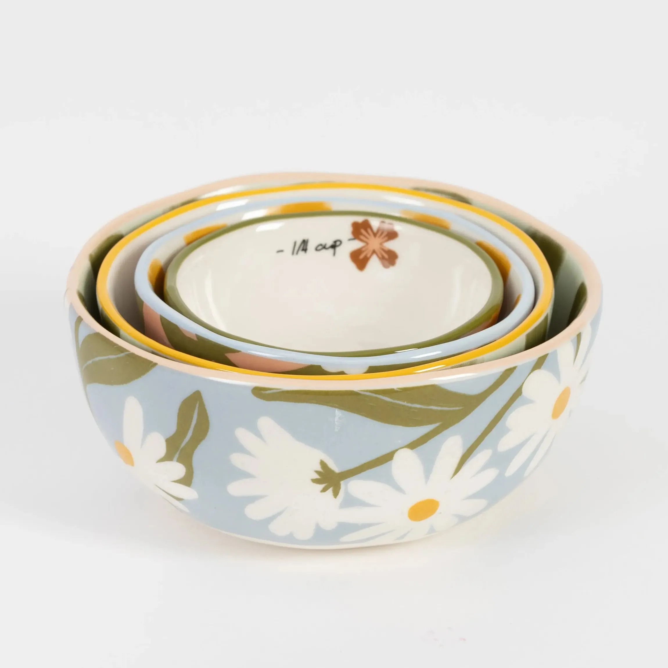 GigiandTom Fleur Ceramic Measuring Cups| Kitchen & Dining