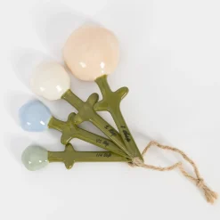GigiandTom Fleur Ceramic Measuring Spoons| Kitchen & Dining