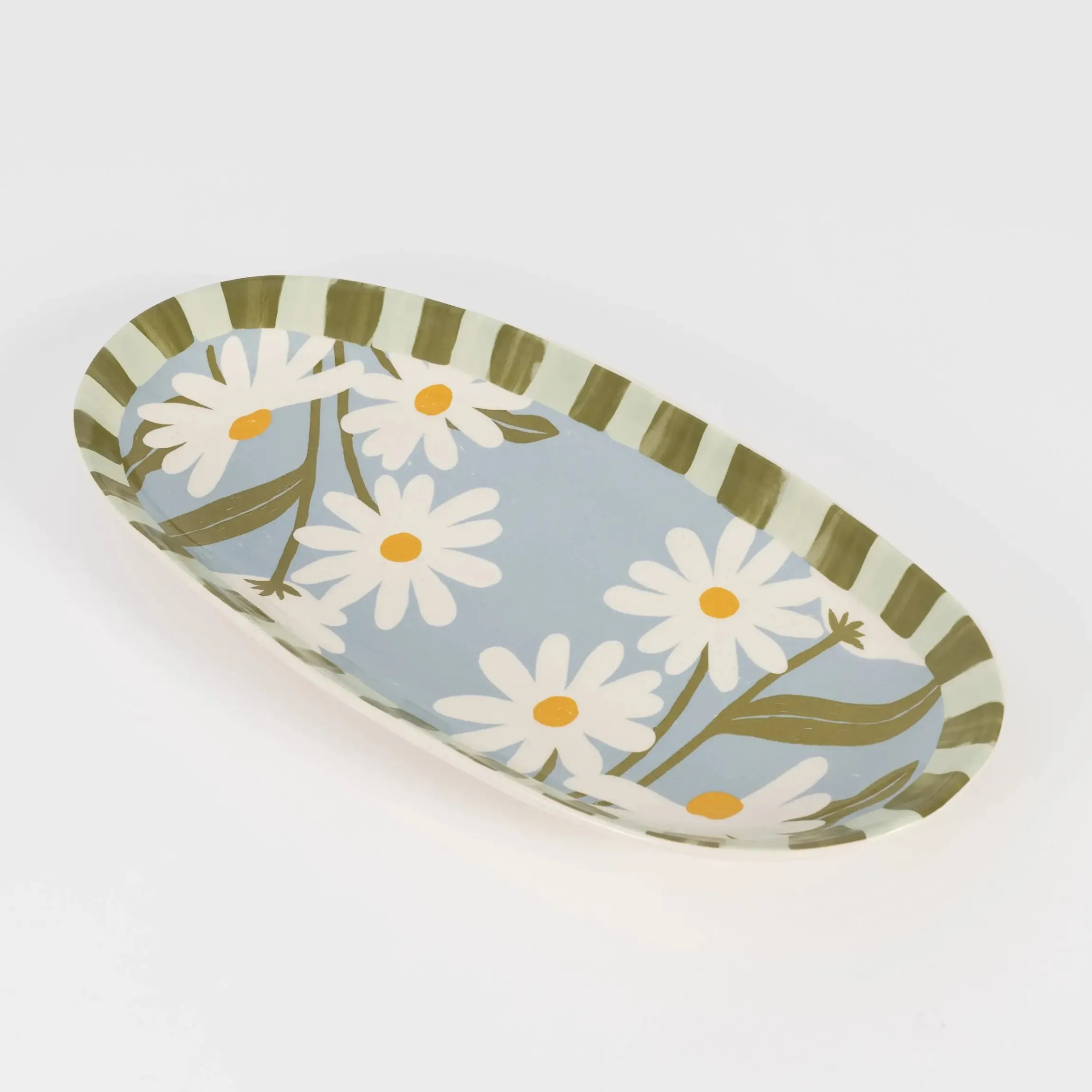 GigiandTom Fleur Ceramic Serving Tray| Kitchen & Dining
