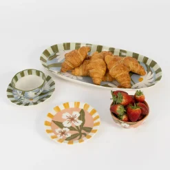 GigiandTom Fleur Ceramic Serving Tray| Kitchen & Dining