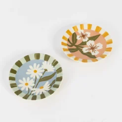 GigiandTom Fleur Ceramic Side Plate Set| Kitchen & Dining