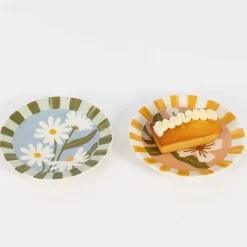 GigiandTom Fleur Ceramic Side Plate Set| Kitchen & Dining