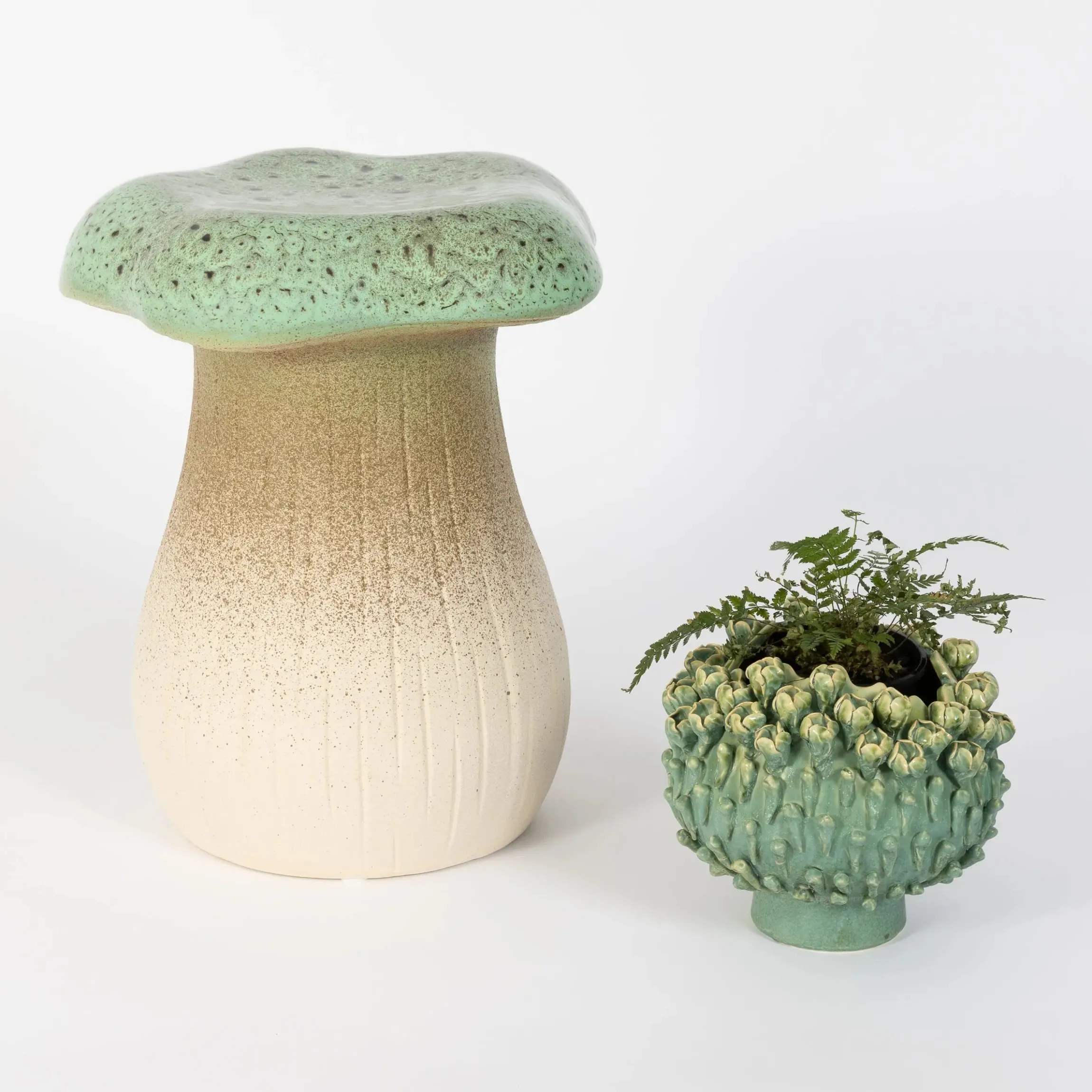 GigiandTom Foraged Funghi Ceramic Mushroom Stool| Furniture, Mirrors & Lighting
