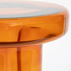GigiandTom Glass Side Table Amber Glass| Furniture, Mirrors & Lighting