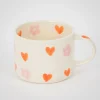 GigiandTom Heartfelt Ceramic Mug Orange Pink| Pre-order|Kitchen & Dining