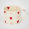 GigiandTom Heartfelt Ceramic Mug Pink Red| Pre-order|Kitchen & Dining