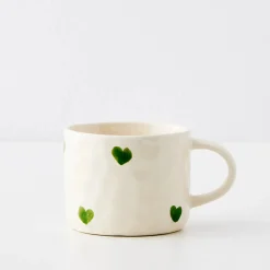 GigiandTom Heartfelt Ceramic Mug White| Pre-order|Kitchen & Dining